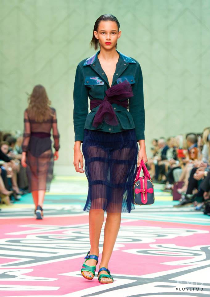 Binx Walton featured in  the Burberry Prorsum fashion show for Spring/Summer 2015