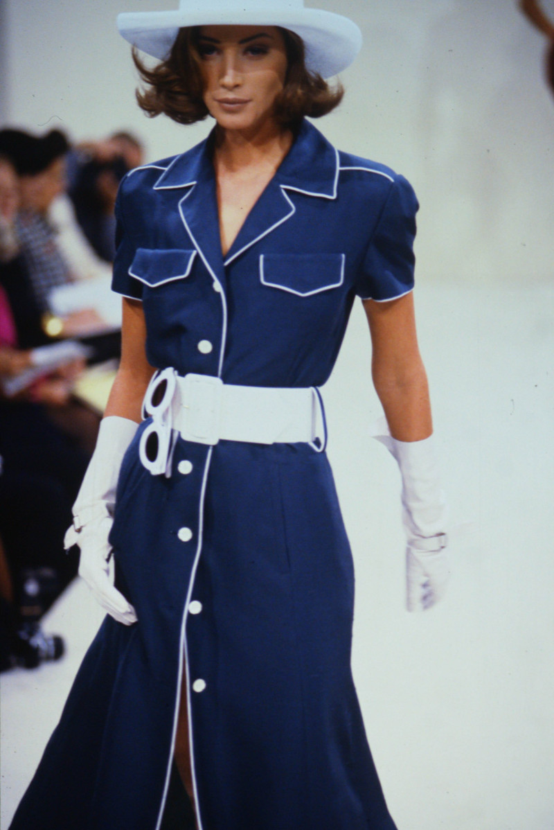 Christy Turlington featured in  the Perry Ellis fashion show for Spring/Summer 1992