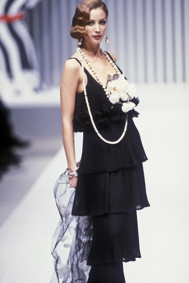 Christy Turlington featured in  the Valentino Couture fashion show for Spring/Summer 1992