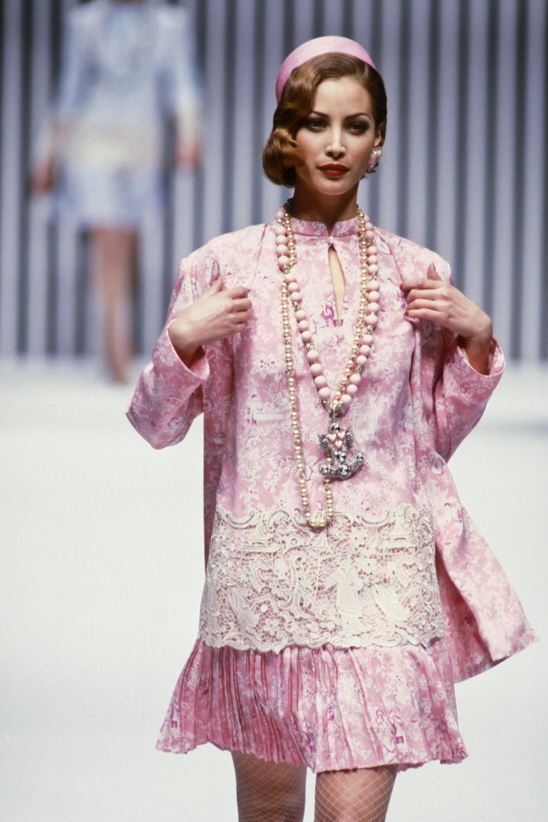 Christy Turlington featured in  the Valentino Couture fashion show for Spring/Summer 1992