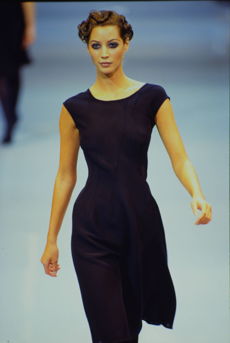 Christy Turlington featured in  the Yohji Yamamoto fashion show for Spring/Summer 1992