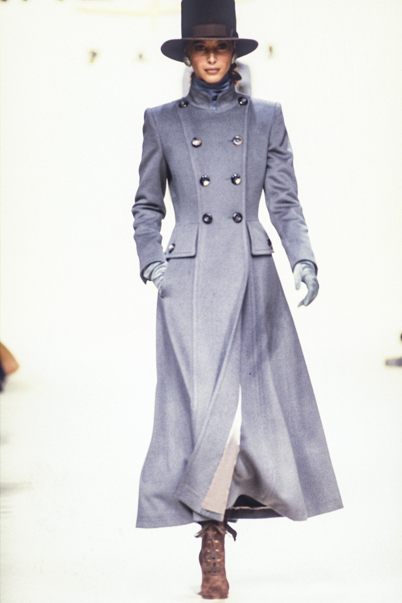 Christy Turlington featured in  the Balmain fashion show for Autumn/Winter 1993