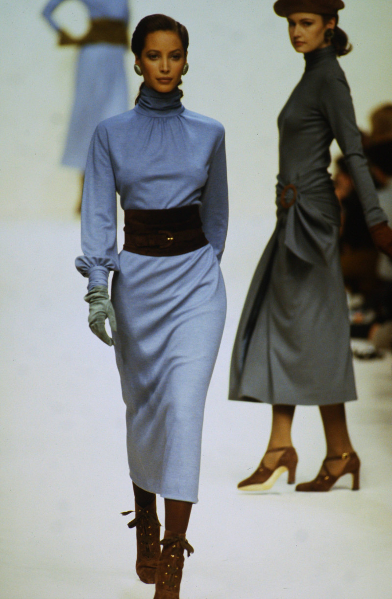 Christy Turlington featured in  the Balmain fashion show for Autumn/Winter 1993