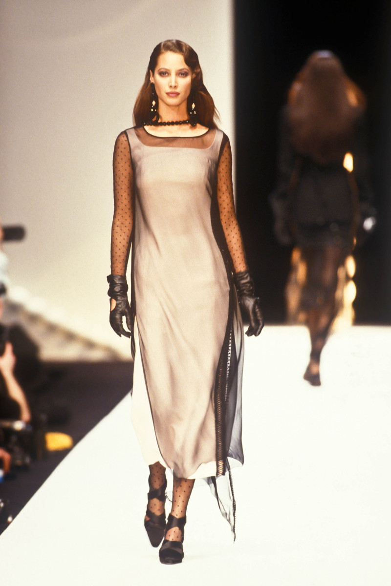 Christy Turlington featured in  the Christian Dior fashion show for Autumn/Winter 1993