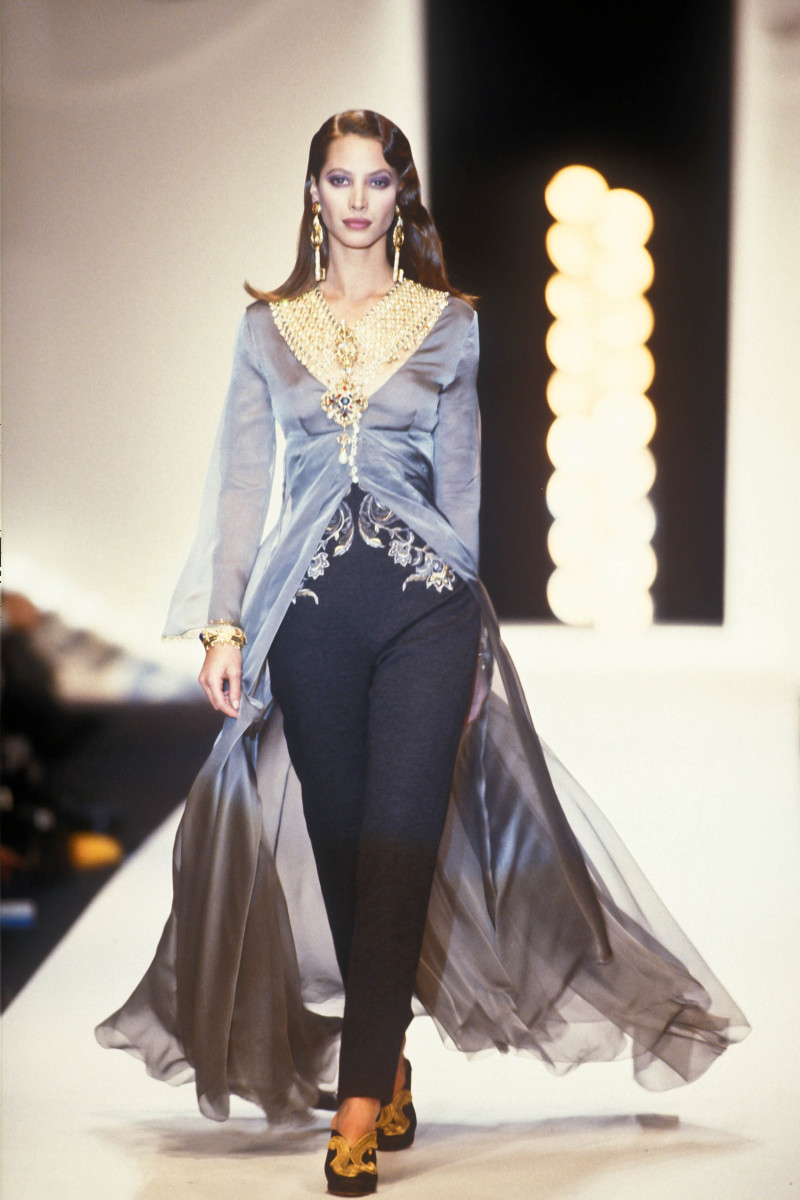 Christy Turlington featured in  the Christian Dior fashion show for Autumn/Winter 1993