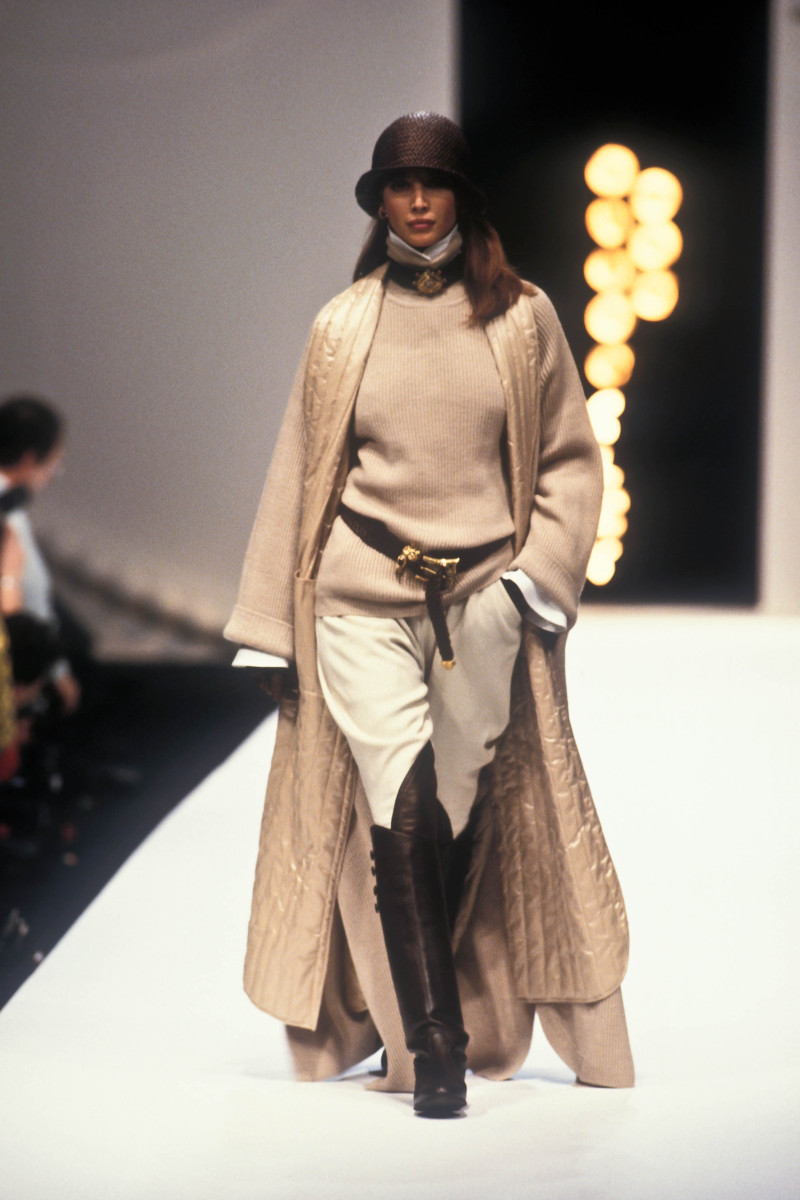 Christy Turlington featured in  the Christian Dior fashion show for Autumn/Winter 1993