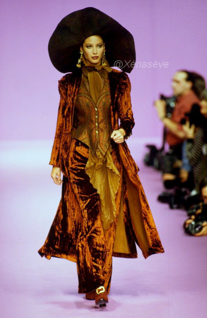 Christy Turlington featured in  the Christian Lacroix fashion show for Autumn/Winter 1993