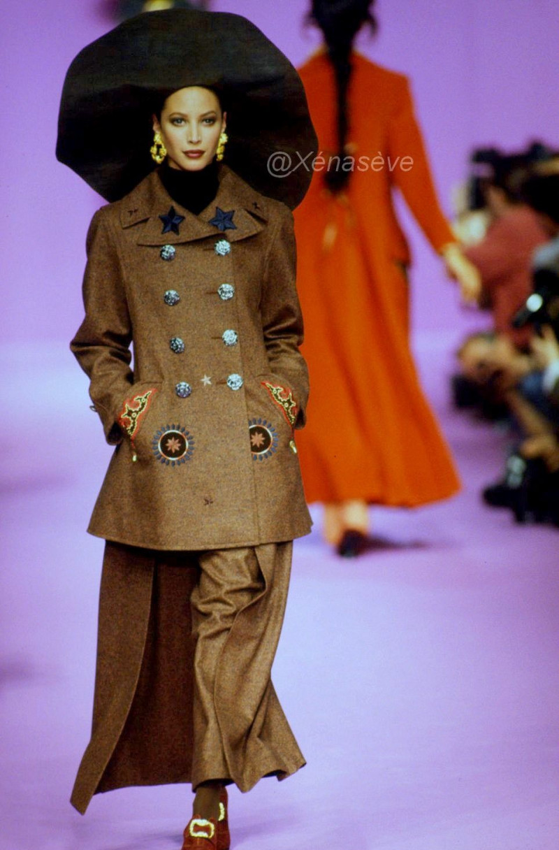 Christy Turlington featured in  the Christian Lacroix fashion show for Autumn/Winter 1993