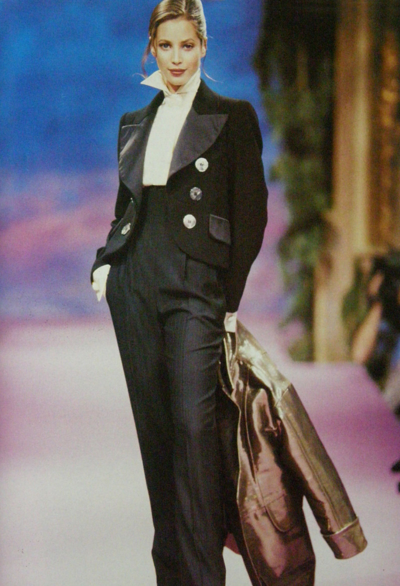 Christy Turlington featured in  the Christian Lacroix Couture fashion show for Autumn/Winter 1993