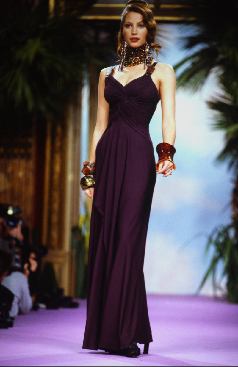 Christy Turlington featured in  the Christian Lacroix Couture fashion show for Spring/Summer 1993