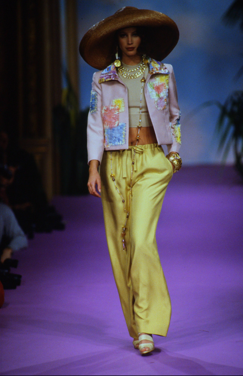 Christy Turlington featured in  the Christian Lacroix Couture fashion show for Spring/Summer 1993