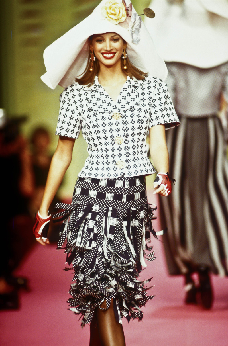 Christy Turlington featured in  the Christian Lacroix fashion show for Spring/Summer 1993