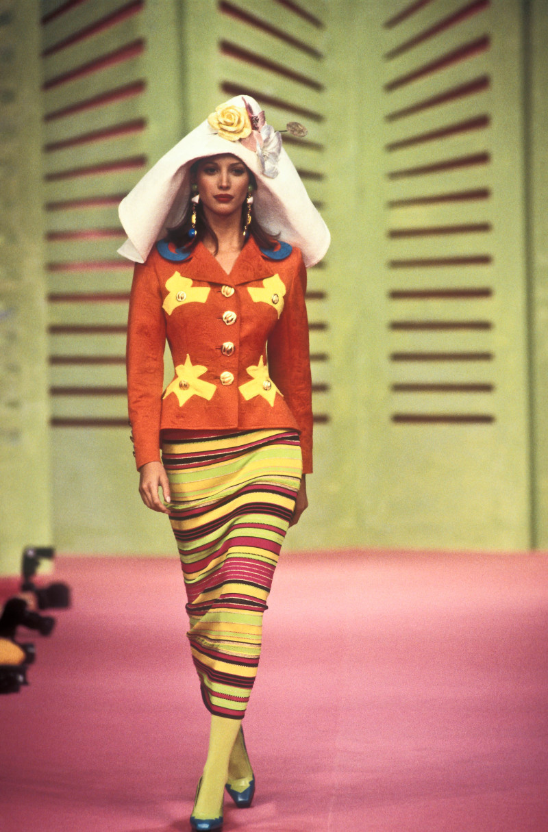 Christy Turlington featured in  the Christian Lacroix fashion show for Spring/Summer 1993