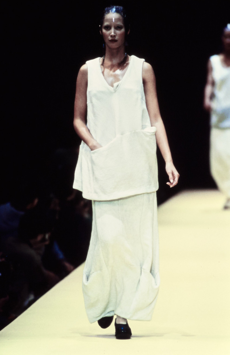 Christy Turlington featured in  the Comme Des Garcons fashion show for Spring/Summer 1993