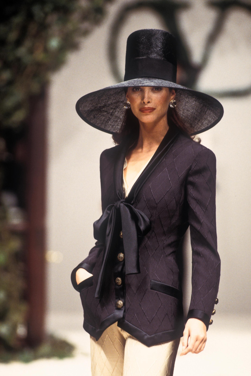 Christy Turlington featured in  the Valentino Couture fashion show for Spring/Summer 1993