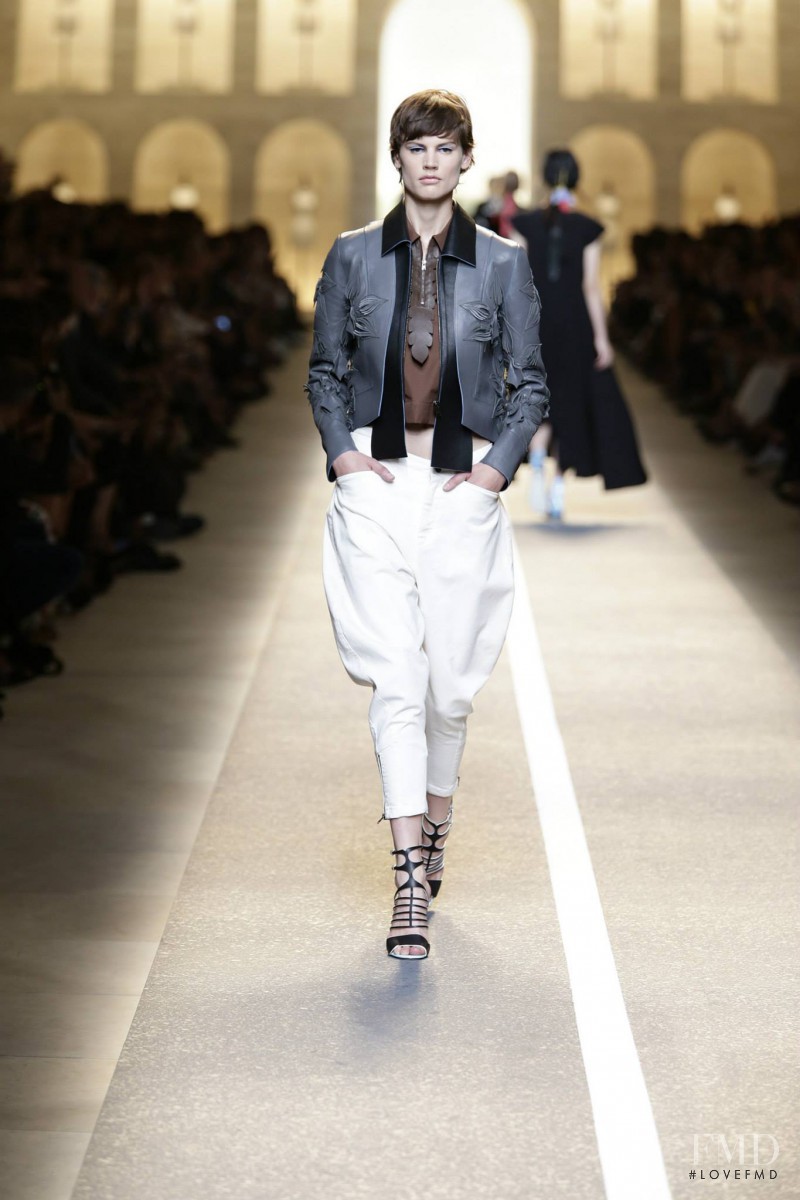 Saskia de Brauw featured in  the Fendi fashion show for Spring/Summer 2015