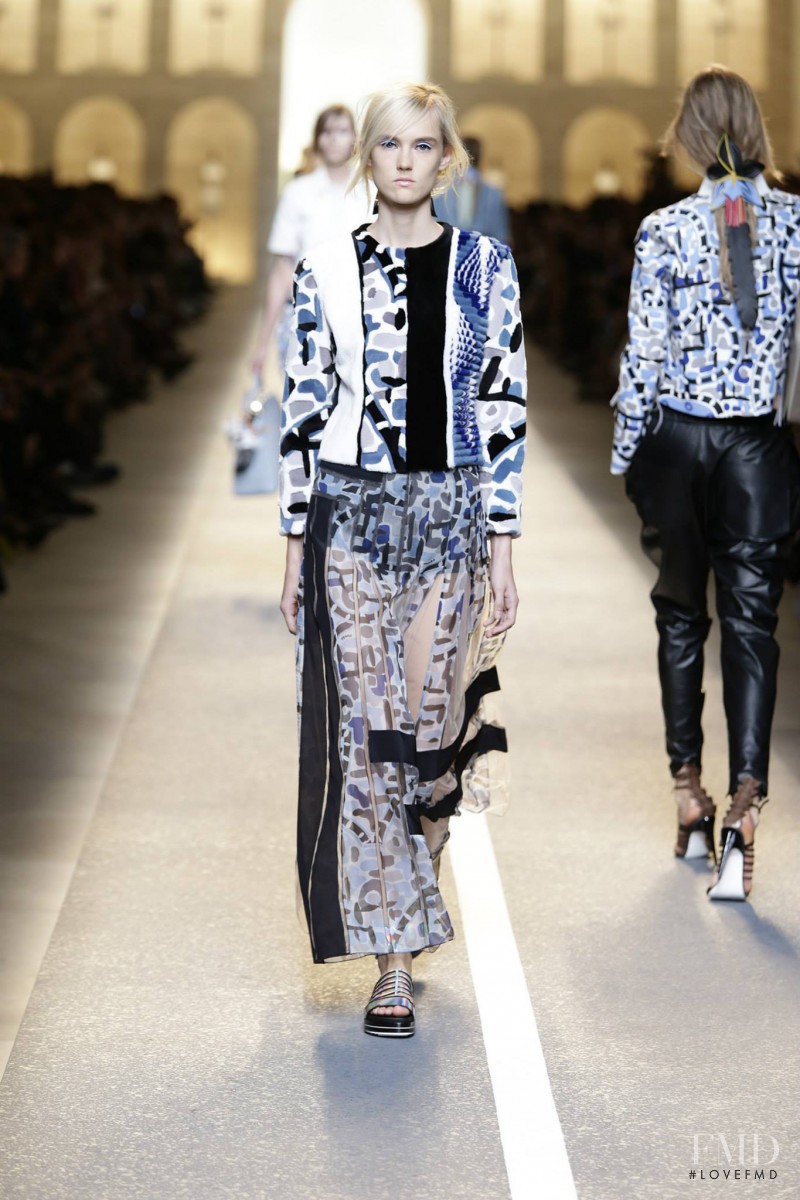 Harleth Kuusik featured in  the Fendi fashion show for Spring/Summer 2015