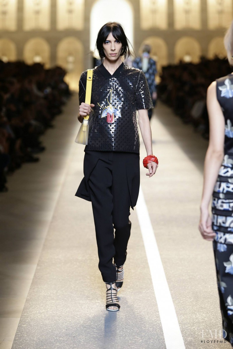 Jamie Bochert featured in  the Fendi fashion show for Spring/Summer 2015