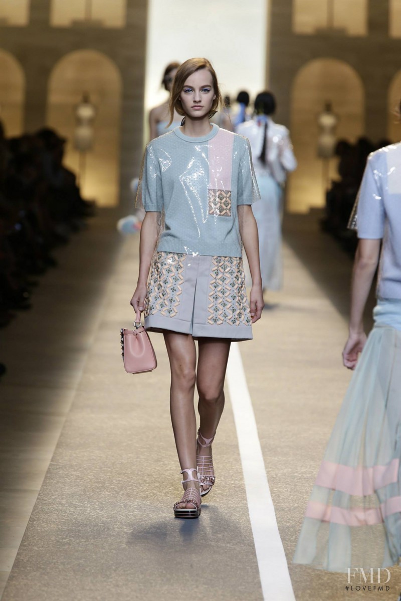 Maartje Verhoef featured in  the Fendi fashion show for Spring/Summer 2015