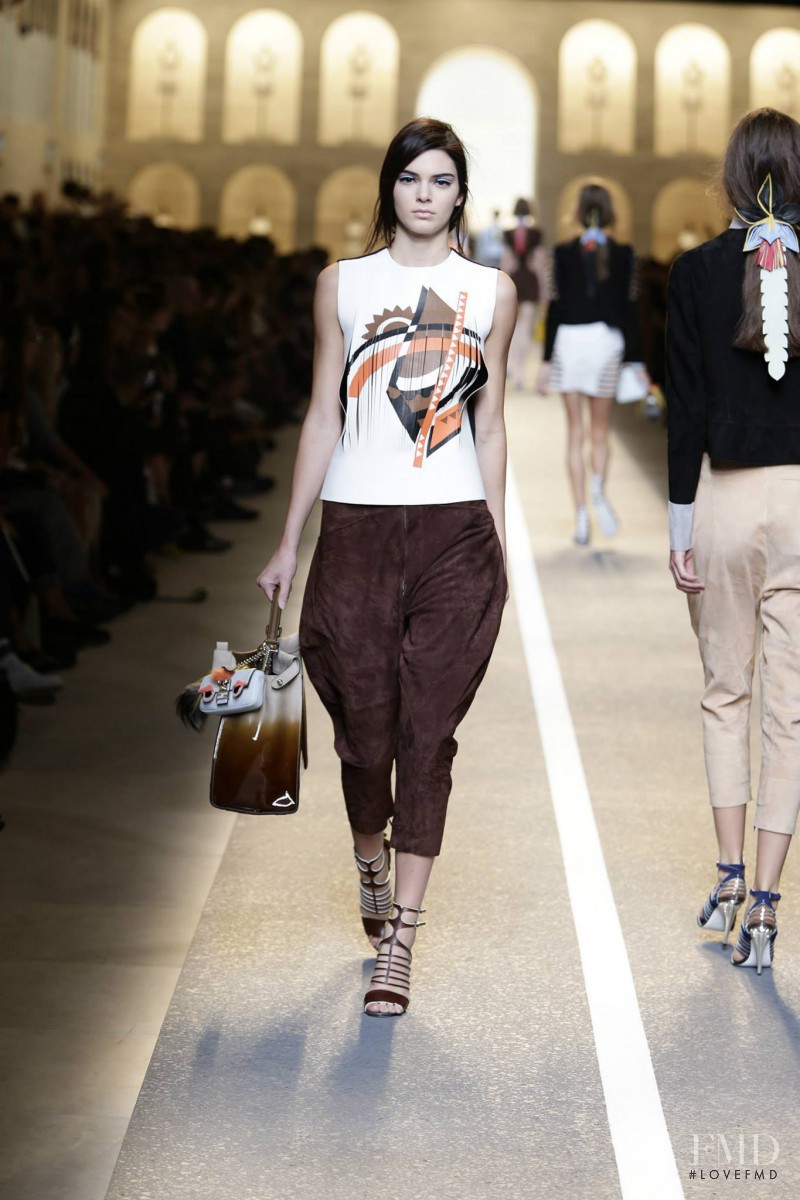 Kendall Jenner featured in  the Fendi fashion show for Spring/Summer 2015