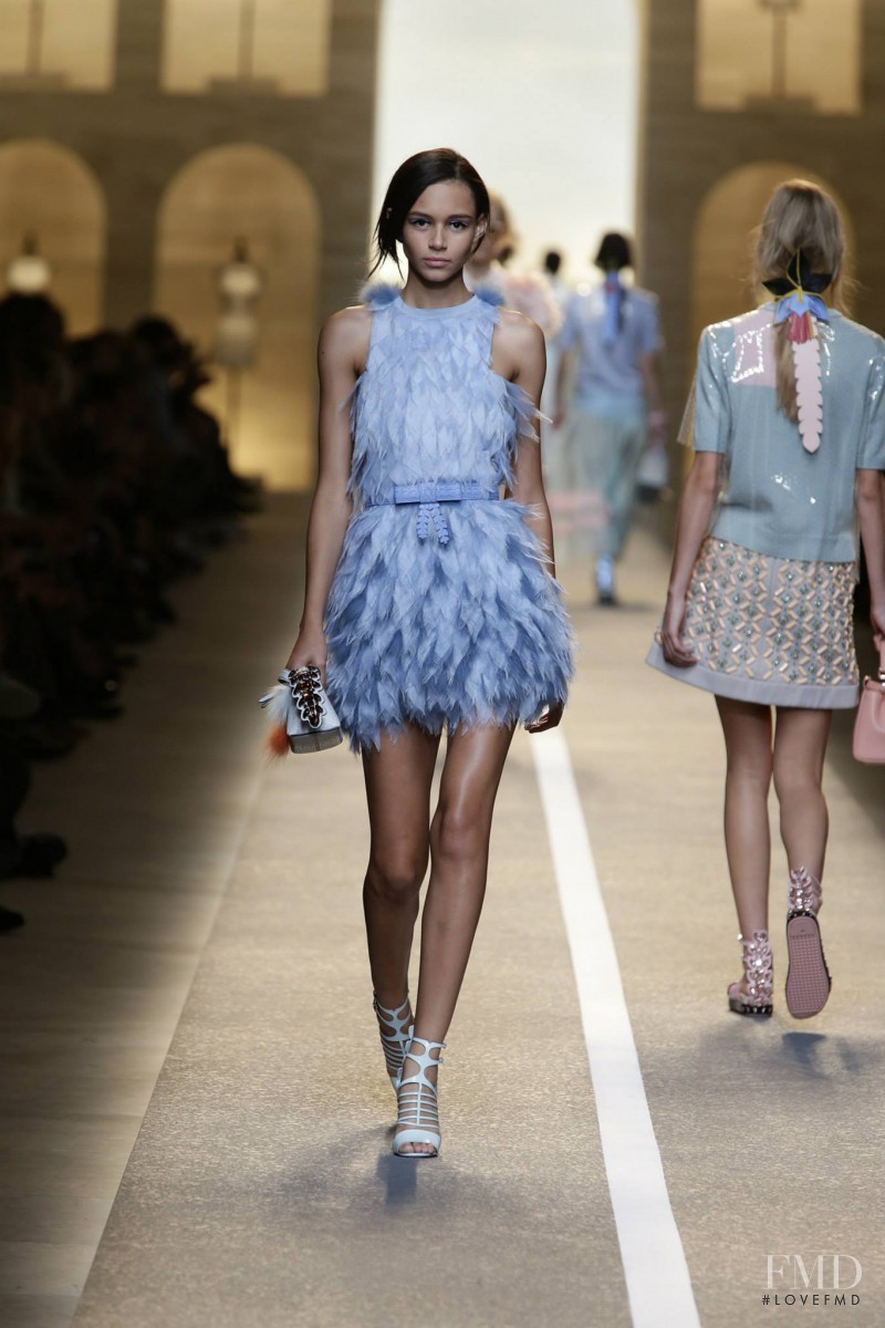 Binx Walton featured in  the Fendi fashion show for Spring/Summer 2015