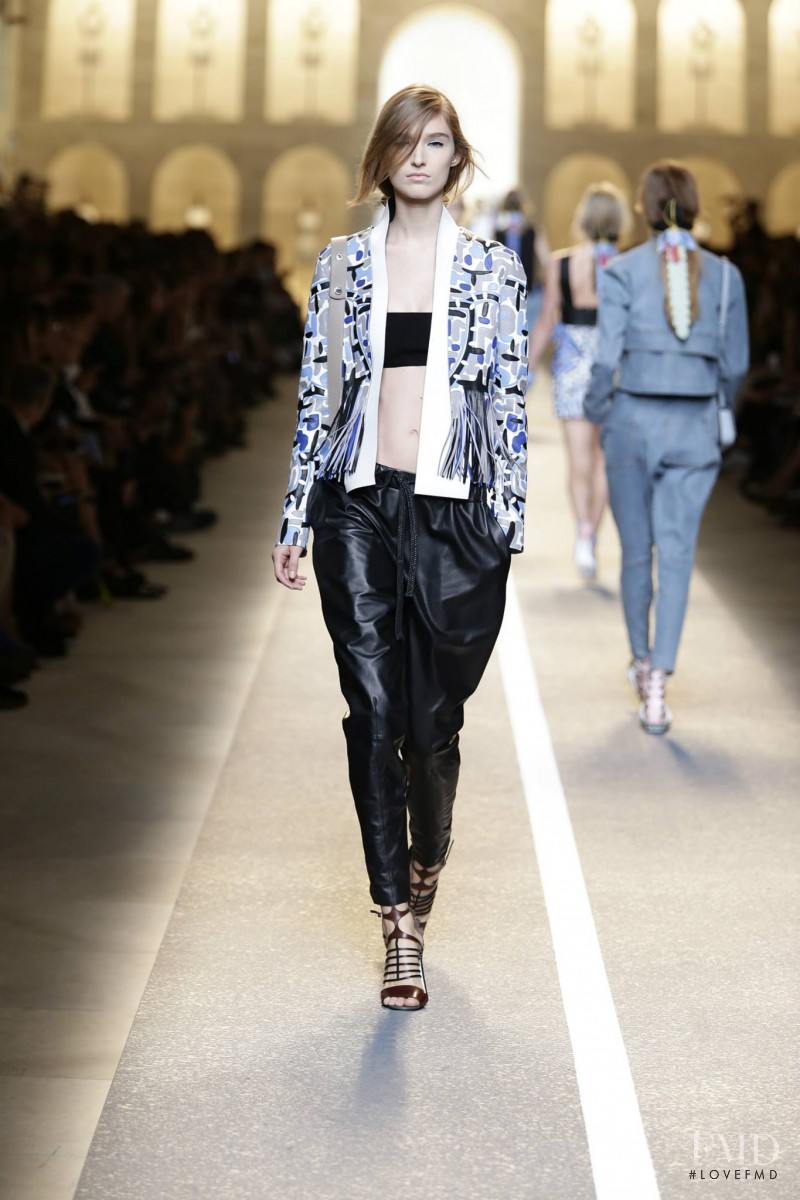 Manuela Frey featured in  the Fendi fashion show for Spring/Summer 2015