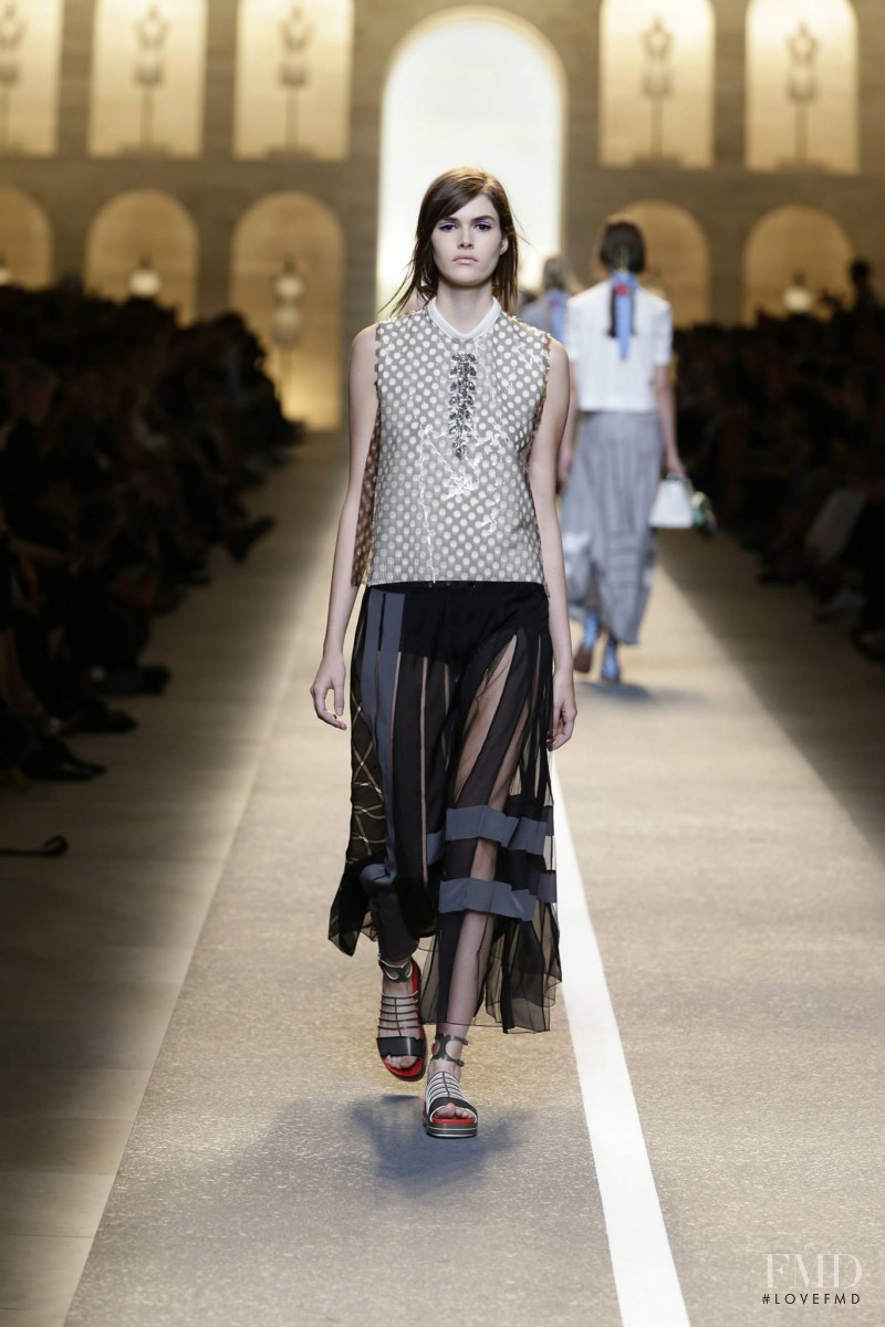 Vanessa Moody featured in  the Fendi fashion show for Spring/Summer 2015
