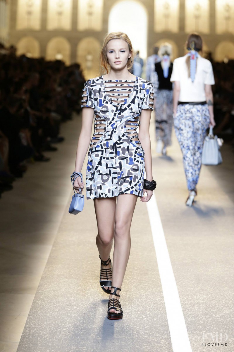 Lilly Marie Liegau featured in  the Fendi fashion show for Spring/Summer 2015