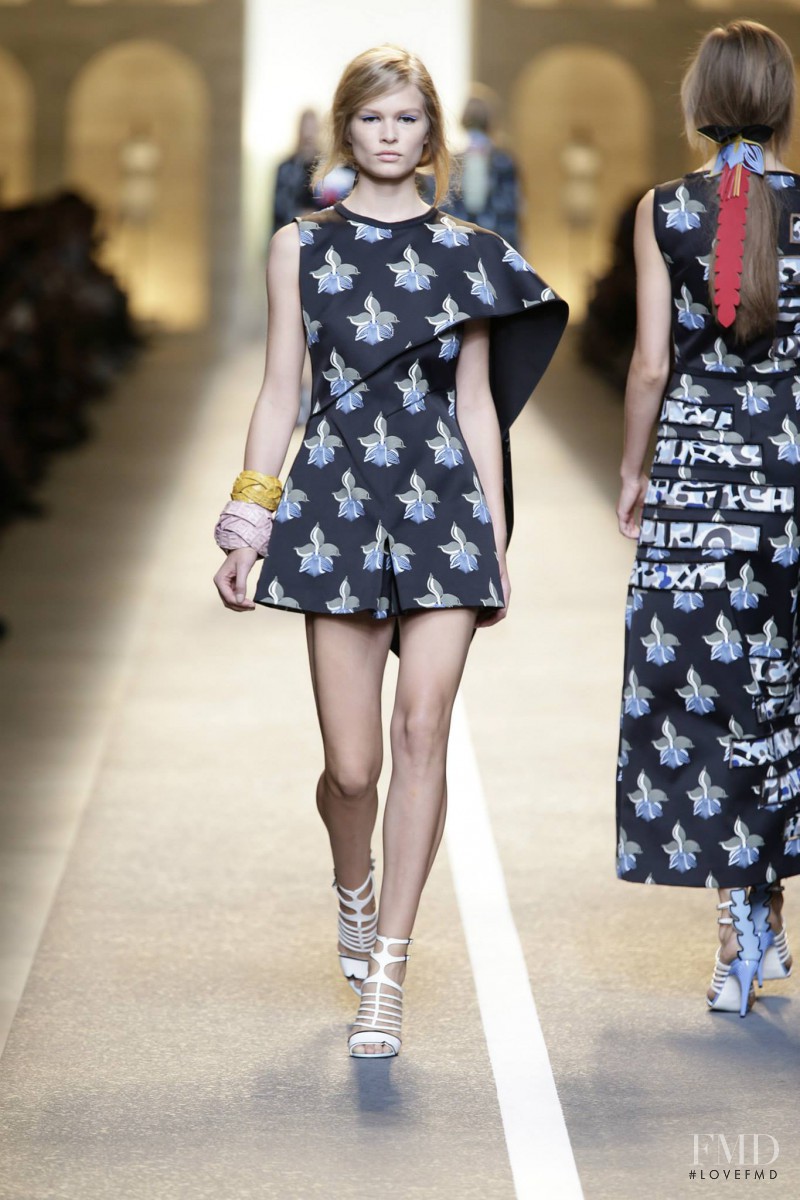 Anna Ewers featured in  the Fendi fashion show for Spring/Summer 2015
