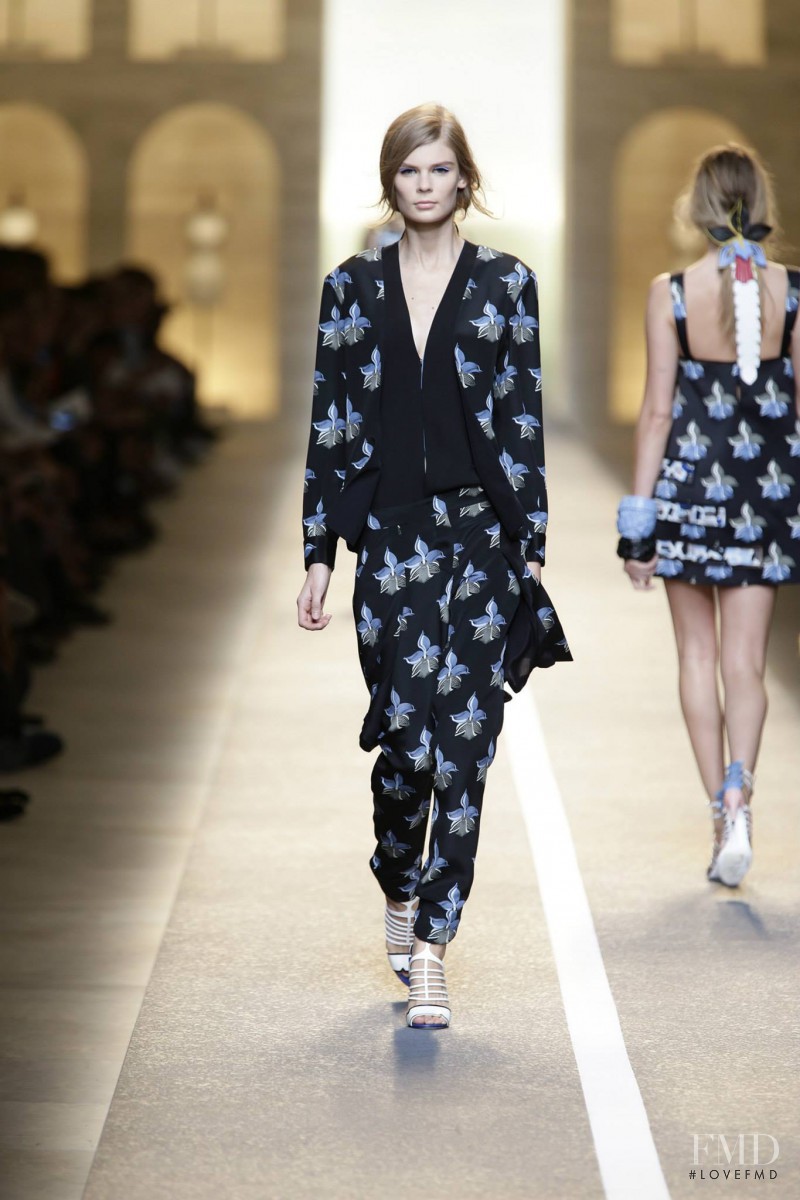 Alexandra Elizabeth Ljadov featured in  the Fendi fashion show for Spring/Summer 2015