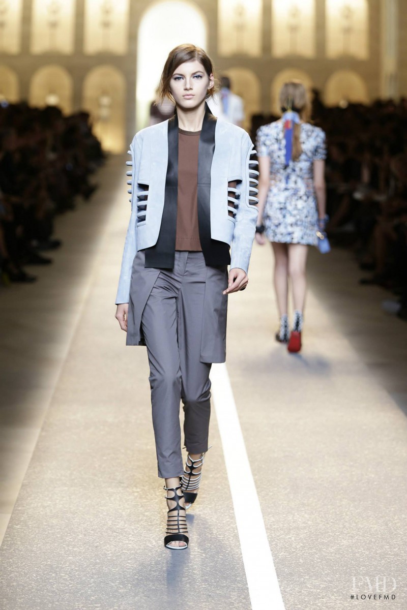 Valery Kaufman featured in  the Fendi fashion show for Spring/Summer 2015