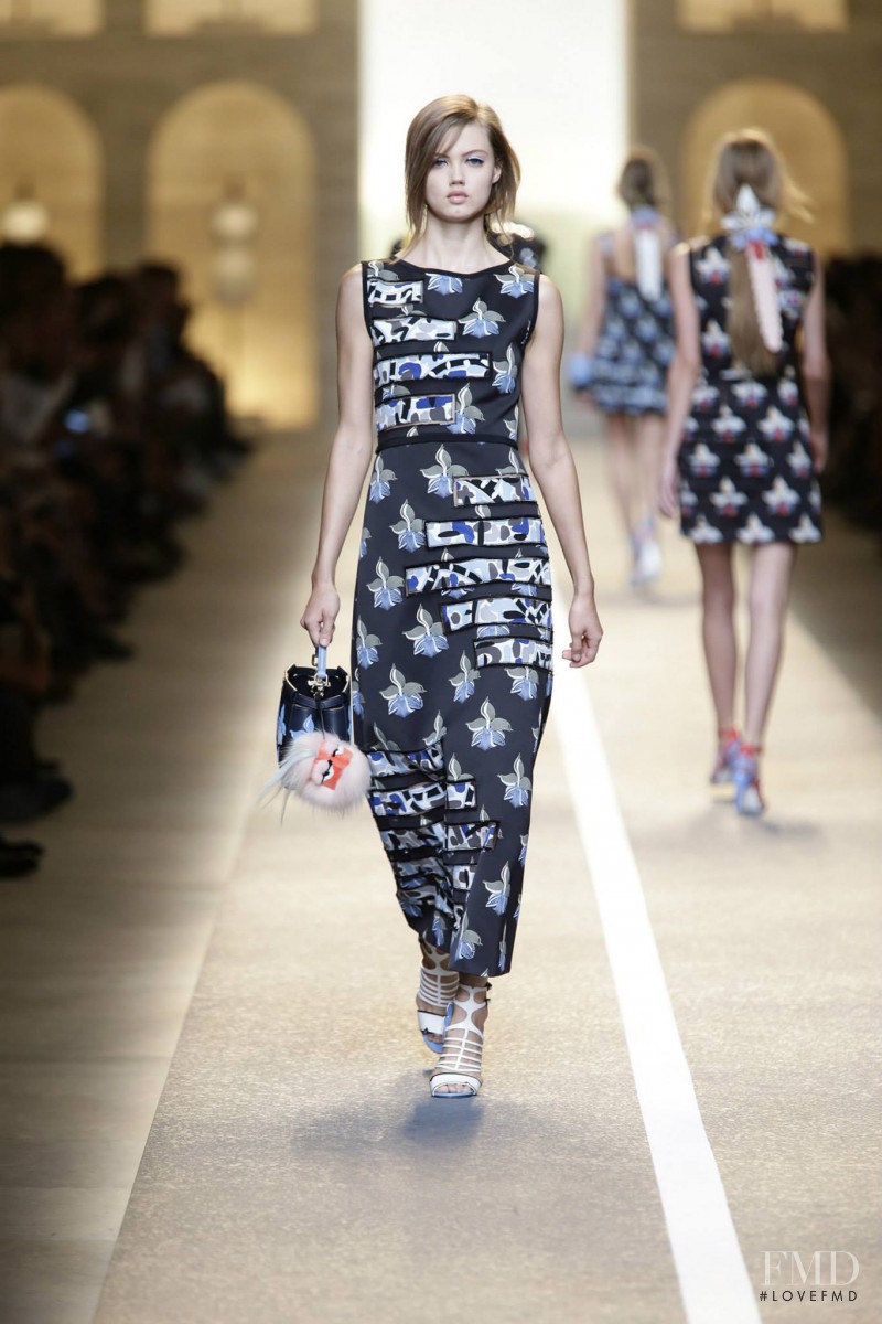 Lindsey Wixson featured in  the Fendi fashion show for Spring/Summer 2015