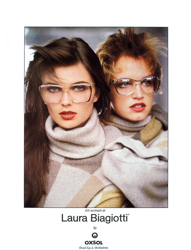 Bonnie Berman featured in  the Laura Biagiotti advertisement for Autumn/Winter 1984