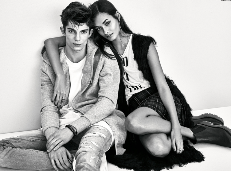 Gizele Oliveira featured in  the H&M advertisement for Autumn/Winter 2015