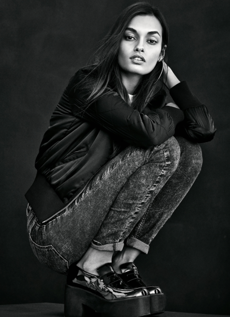 Gizele Oliveira featured in  the H&M advertisement for Autumn/Winter 2015