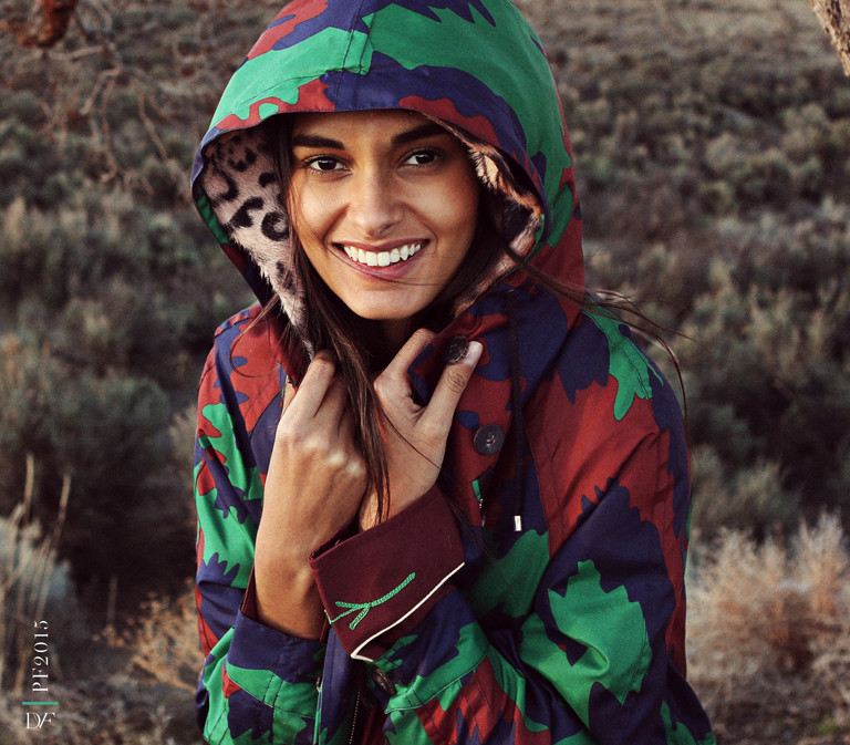 Gizele Oliveira featured in  the Diane Von Furstenberg Go West, Young Woman lookbook for Pre-Fall 2015