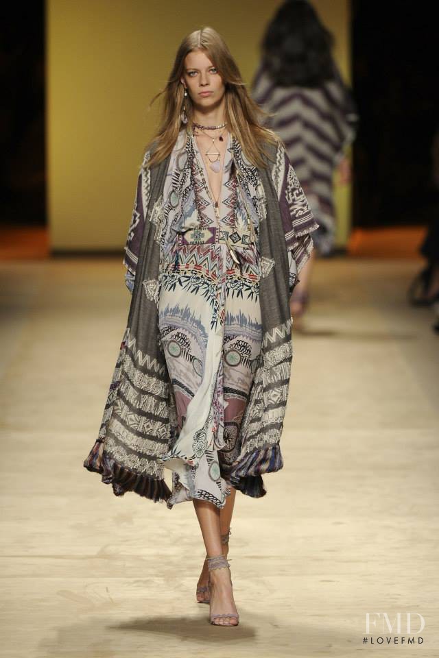Lexi Boling featured in  the Etro fashion show for Spring/Summer 2015
