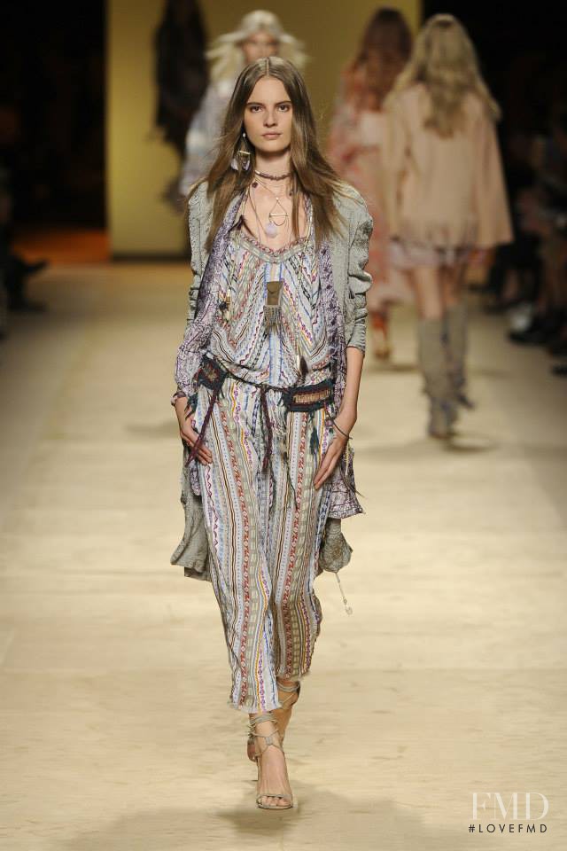 Tilda Lindstam featured in  the Etro fashion show for Spring/Summer 2015