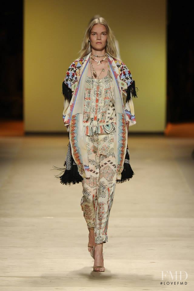 Suvi Koponen featured in  the Etro fashion show for Spring/Summer 2015