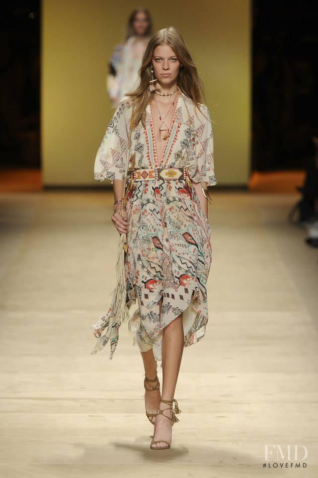 Lexi Boling featured in  the Etro fashion show for Spring/Summer 2015
