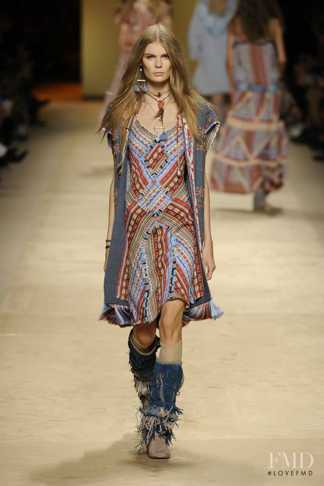 Alexandra Elizabeth Ljadov featured in  the Etro fashion show for Spring/Summer 2015