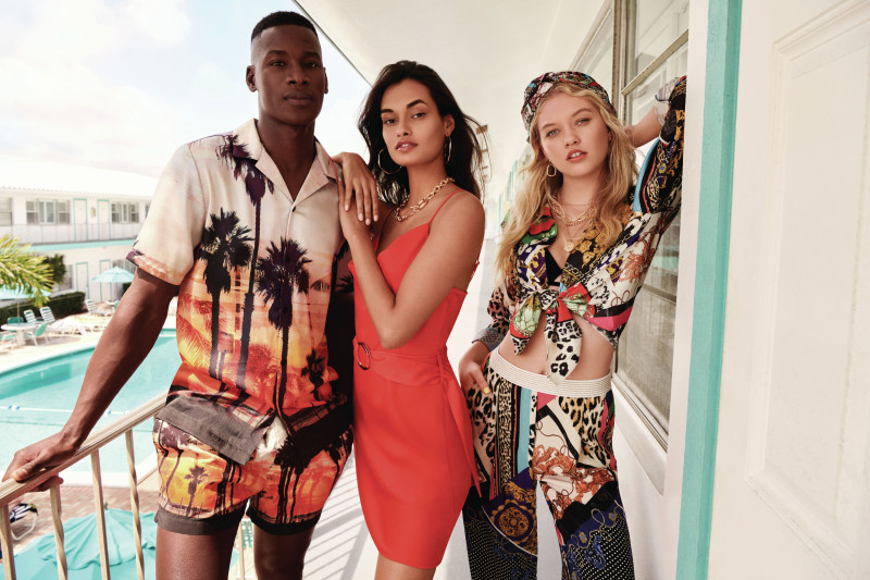 Gizele Oliveira featured in  the River Island advertisement for Spring/Summer 2019