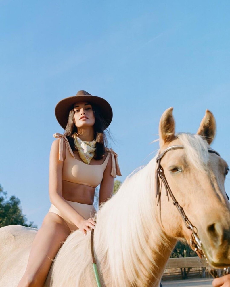 Gizele Oliveira featured in  the Kasakai advertisement for Spring/Summer 2020