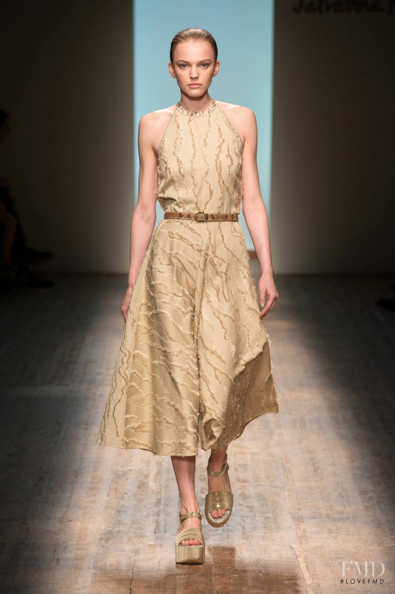 Grace Plowden featured in  the Salvatore Ferragamo fashion show for Spring/Summer 2015