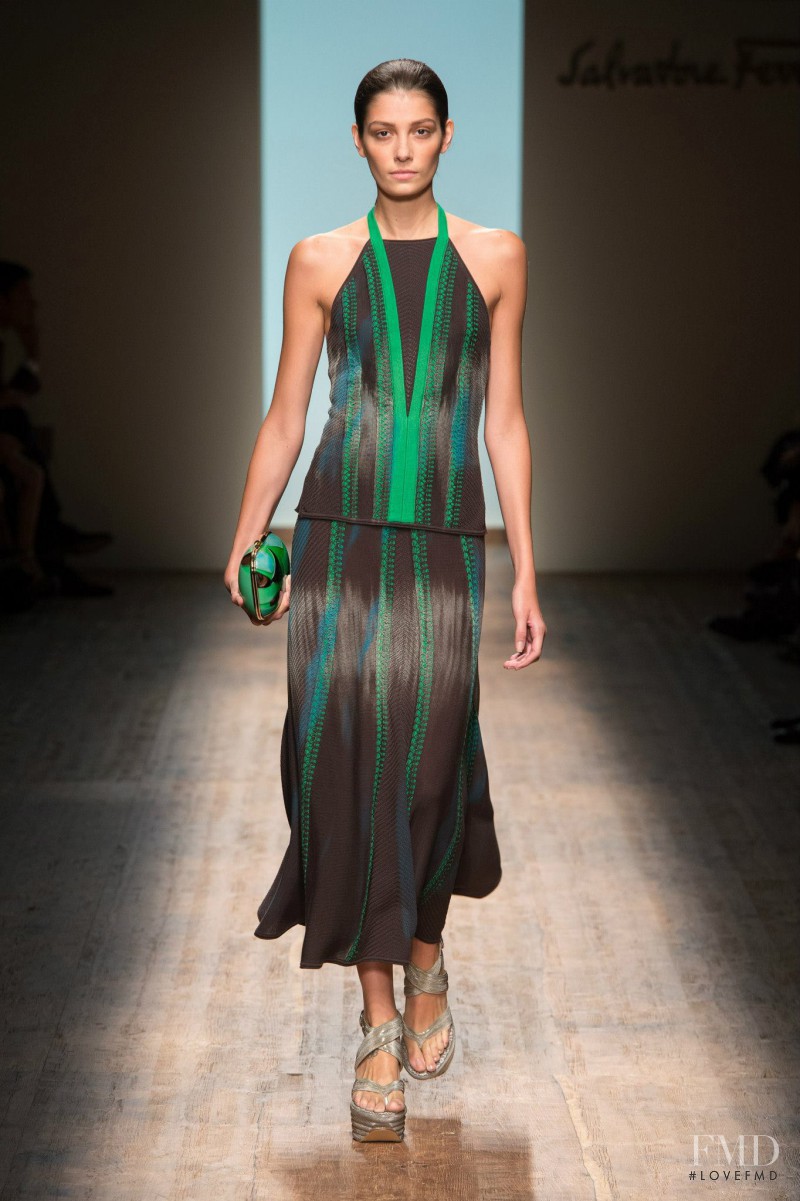 Muriel Beal featured in  the Salvatore Ferragamo fashion show for Spring/Summer 2015