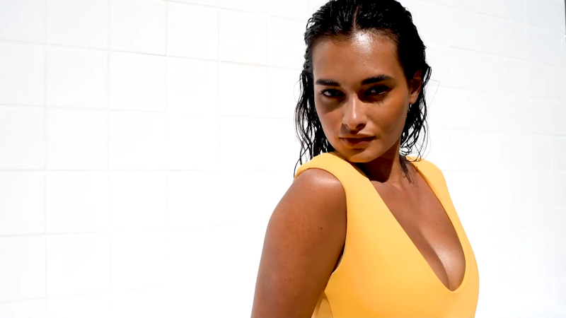 Gizele Oliveira featured in  the Dos Gardenias lookbook for Spring/Summer 2023