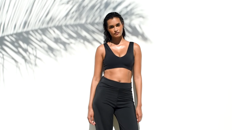 Gizele Oliveira featured in  the Dos Gardenias lookbook for Spring/Summer 2023