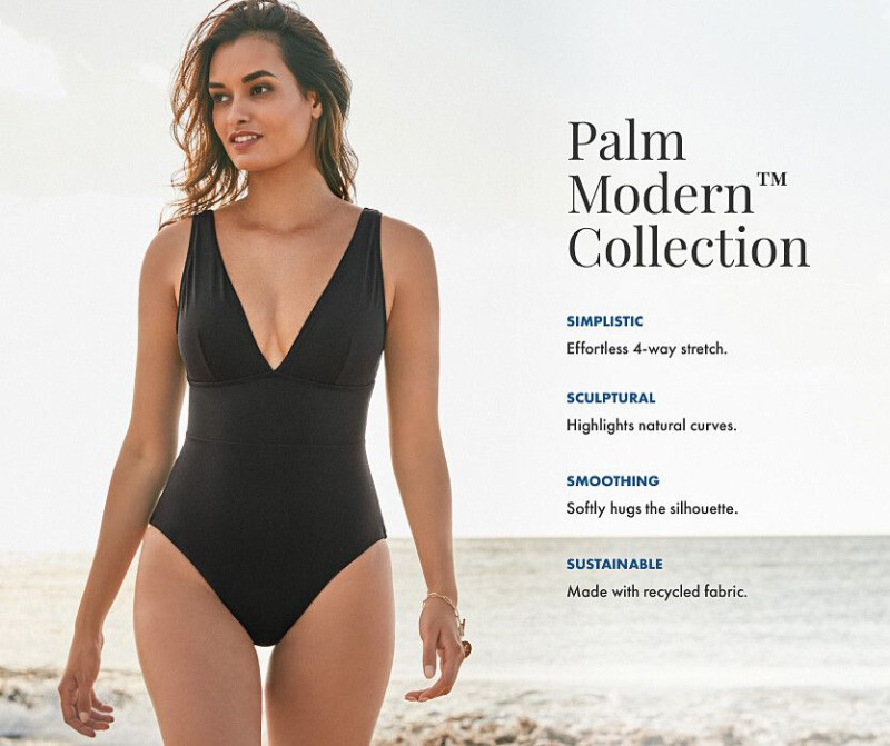 Gizele Oliveira featured in  the Tommy Bahama advertisement for Resort 2023