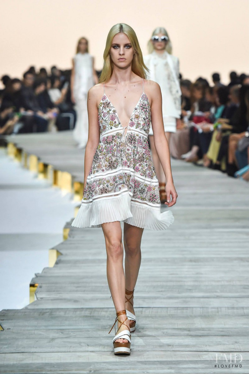Julia Frauche featured in  the Roberto Cavalli fashion show for Spring/Summer 2015