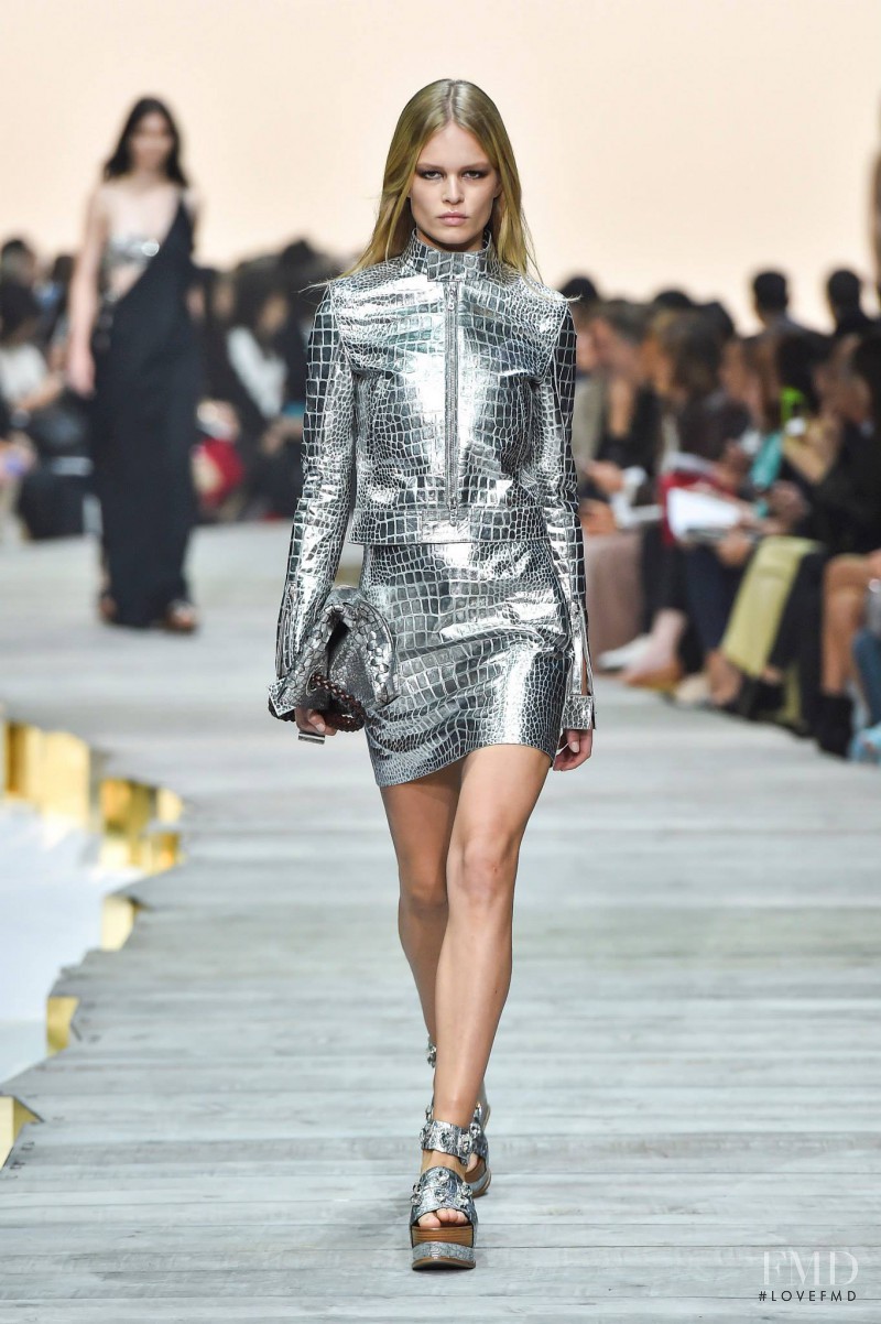 Anna Ewers featured in  the Roberto Cavalli fashion show for Spring/Summer 2015